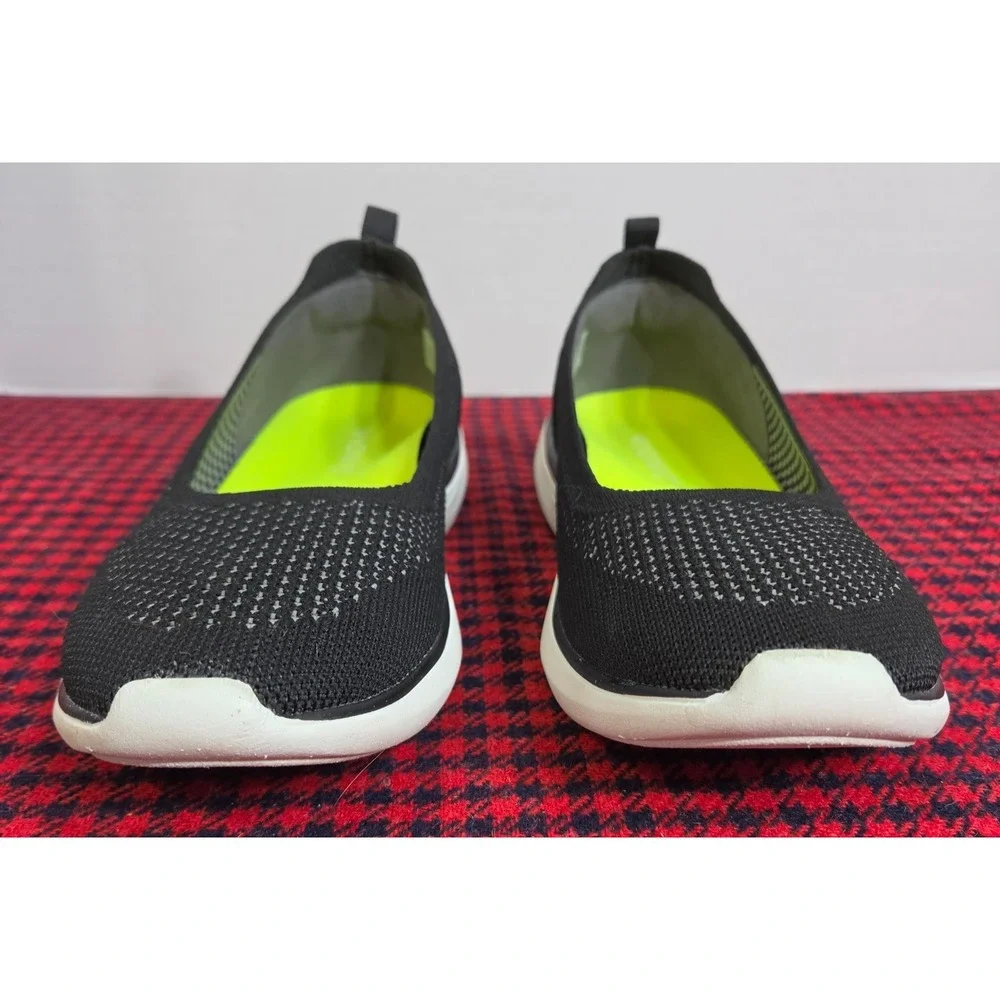 Vionic Kallie Women's sz 7 Black Knit Walking Shoe Orthotic Arch Support
